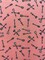 Peach Arrow Print Double Brushed Jersey Knit Fabric By the Yard